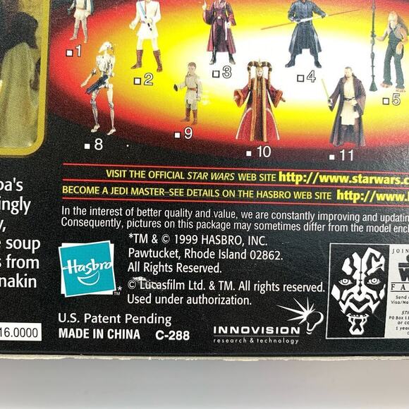 VTG 1999 Star Wars NIB Episode 1 Mos Espa Encounter Action Figures Jar Jar NOS - Picture 9 of 9